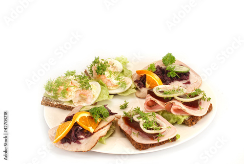 Danish open sandwiches