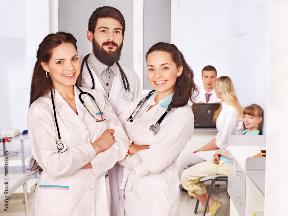 Medical examination of child. Medical examination of child.