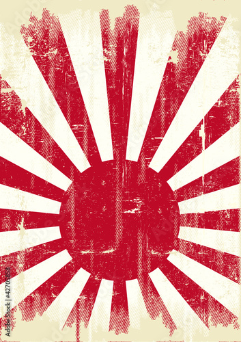Japan grunge flag #42705858