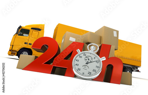Road delivery in 24 Hrs