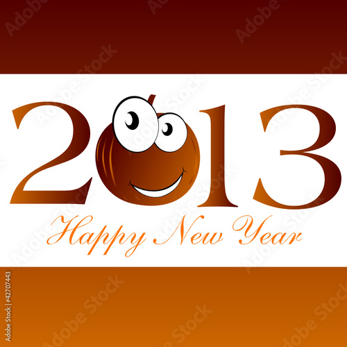 pumpkin for 2013 year illustration