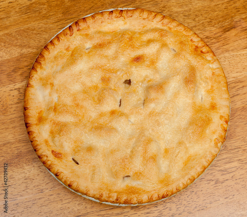 Freshly baked homemade apple pie