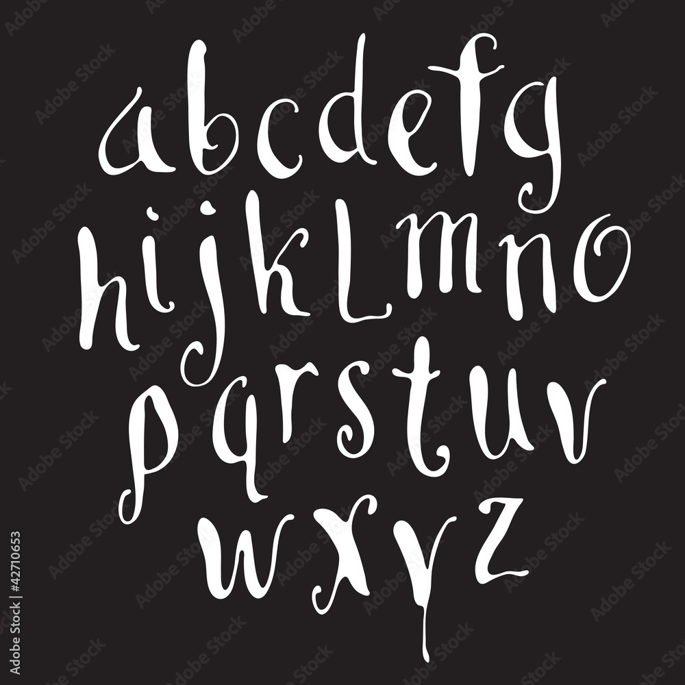 Calligraphy alphabet Calligraphy alphabet