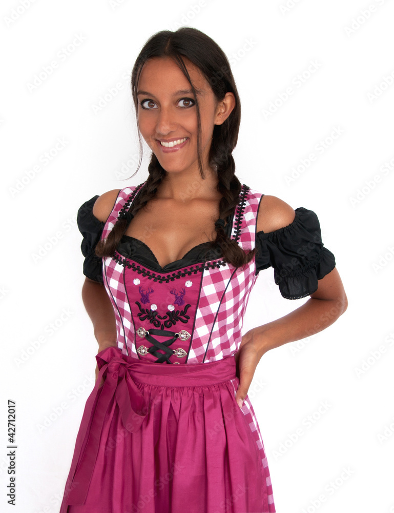 Wunderhübsche Frau im Dirndl / Bayerische Trachten Wunderhübsche Frau im Dirndl / Bayerische Trachten