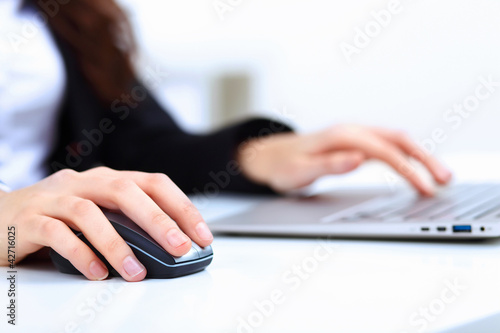 Young busines woman with notebook