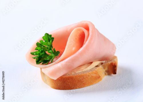 Ham canape