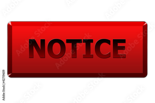 Fotografie Cartel rojo notice