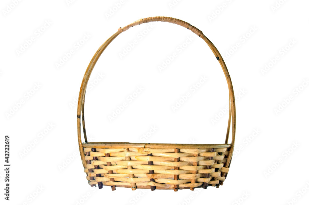 basket made from wickers.