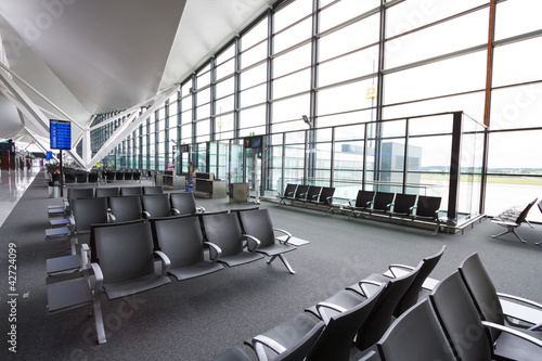 New modern terminal at Lech Walesa Airport in Gdansk
