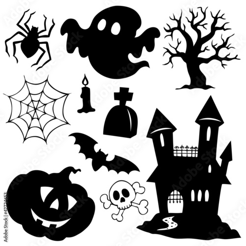 Halloween silhouettes collection 1