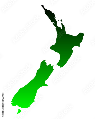 Karte von Neuseeland