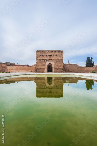 El Badi Palace Pavilion at Marrakech, Morocco photo