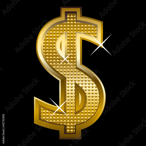 Illustration of dollar symbol