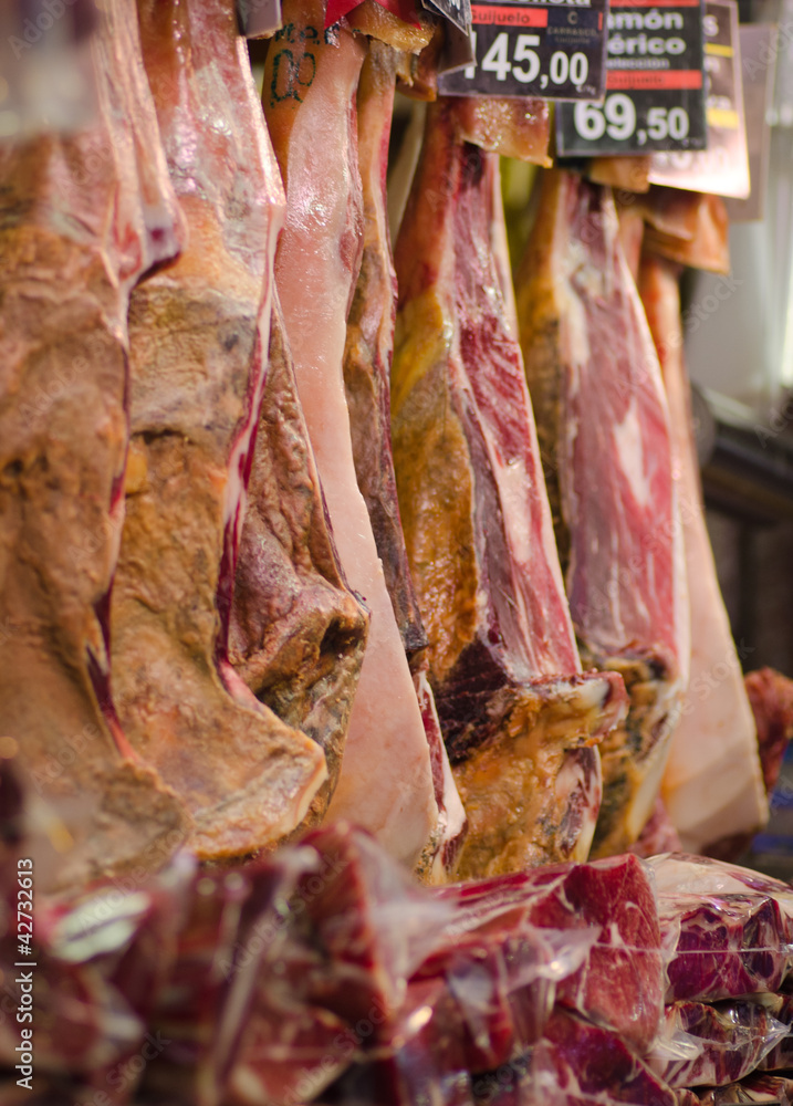 Meat at the market