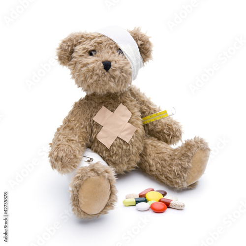 Teddy mit Fieber