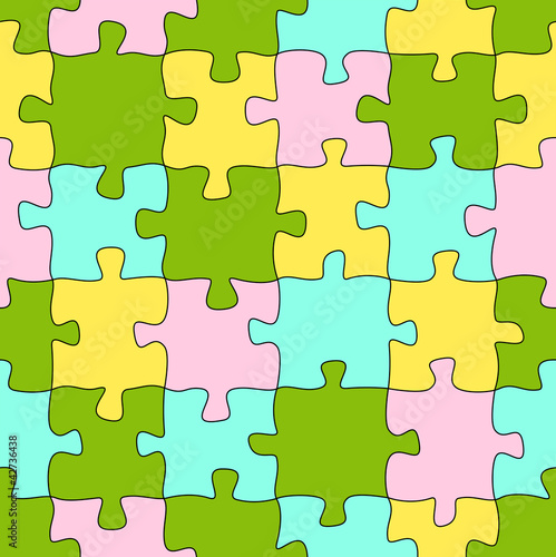 Puzzle Muster Hintergrund BUNT - endlos