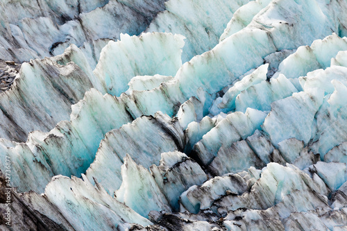 Blue glacier ice background texture pattern