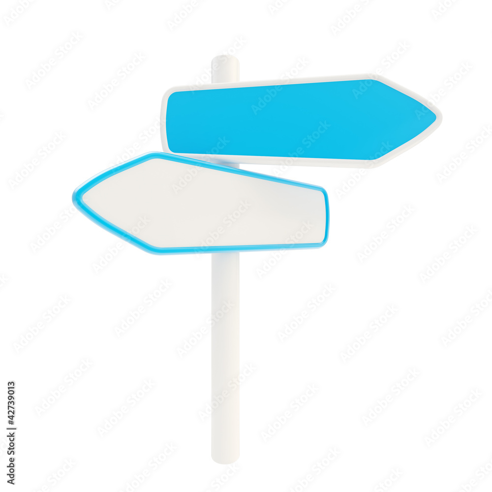 Signpost copyspace blue road sign Signpost copyspace blue road sign