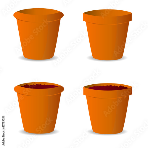 flowerpot vector illustration