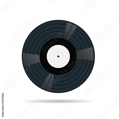 vinyl record illustration vector