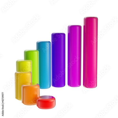 Colorful, rainbow glossy ba...