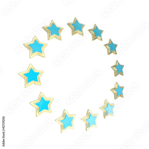 Circle star frame emblem is...