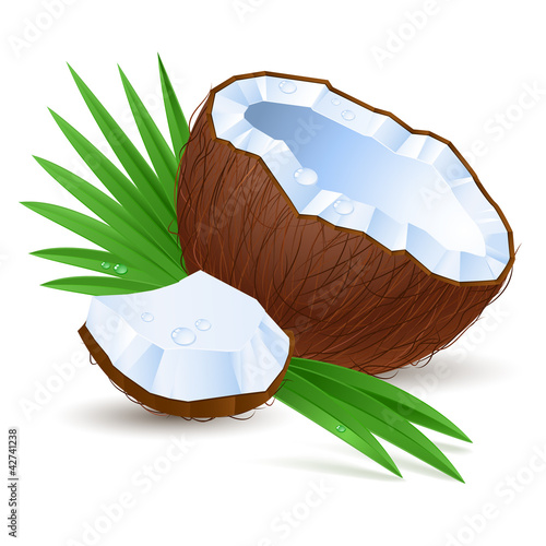 Half a coconut