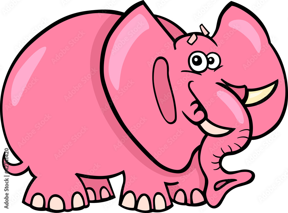 Pink Elephant Cartoon Pink Elephant Cartoon