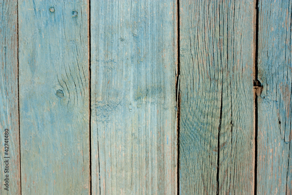 Fototapeta premium Close up of gray wooden fence panels