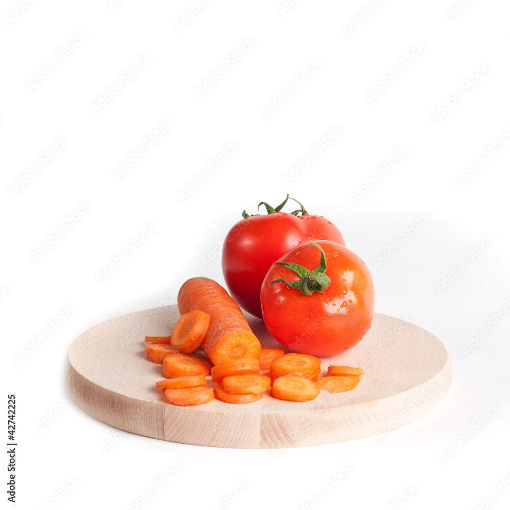 Carrots and tomato Carrots and tomato