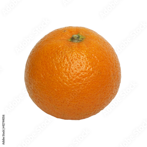 A large orange isolated on a white background