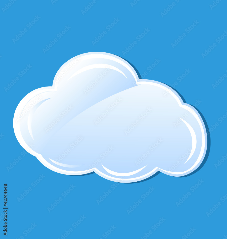 Cloud icon element vector Cloud icon element vector