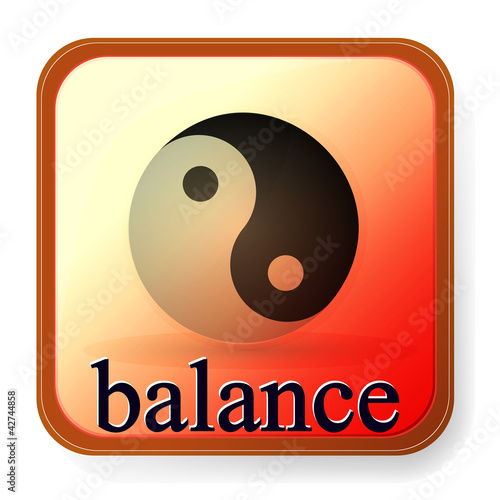 Ying yang symbol of harmony and balance
