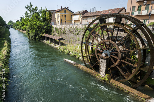 Groppello d'Adda (Milan, Lombardy, Italy), ancient watermill on