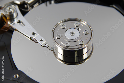 Close-Up open harddrive