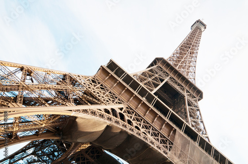 Vertical oriented image famous Eiffel Tower in Paris, France. #42748881