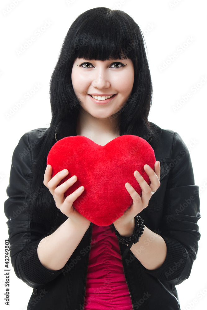 beautiful woman with a heart beautiful woman with a heart