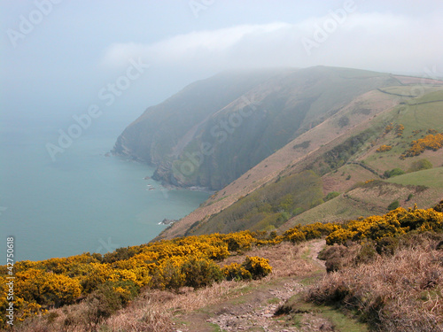 Coastal path over Trentishoe Down