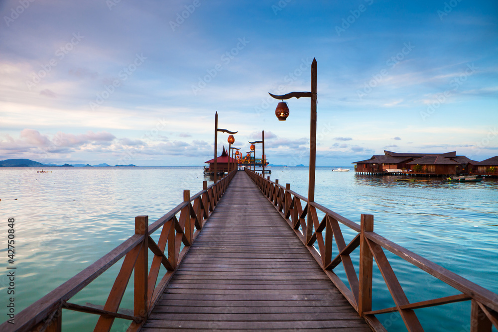 Serenity Boardwalk at tropical island