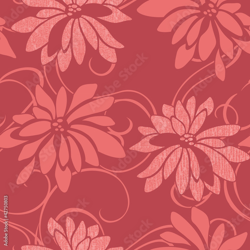 Vivid repeating floral