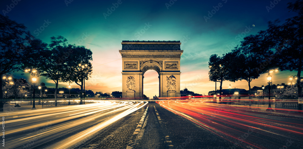 Fototapeta premium Łuk Triumfalny Paryż Francja