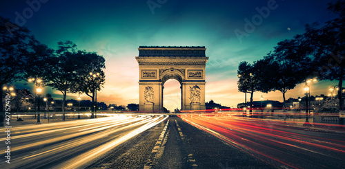 Canvas Print Arc de Triomphe Paris France