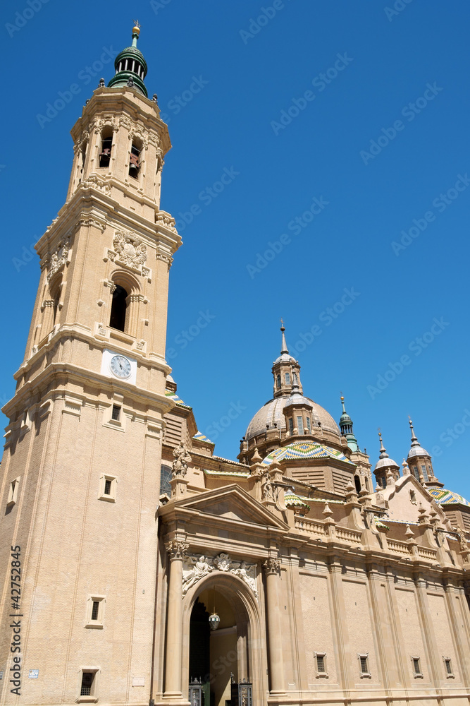 Our Lady of the Pillar Basilica Cathedral in Zaragoza