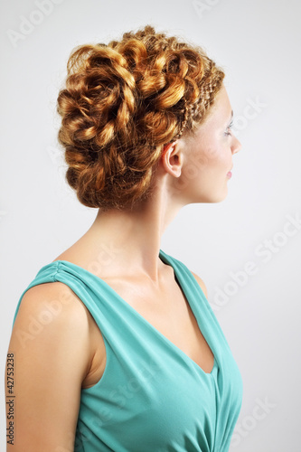 Woman with beautiful hairstyle