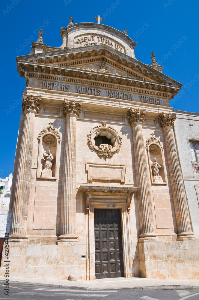 Church of Carmine. Ostuni. Puglia. Italy.