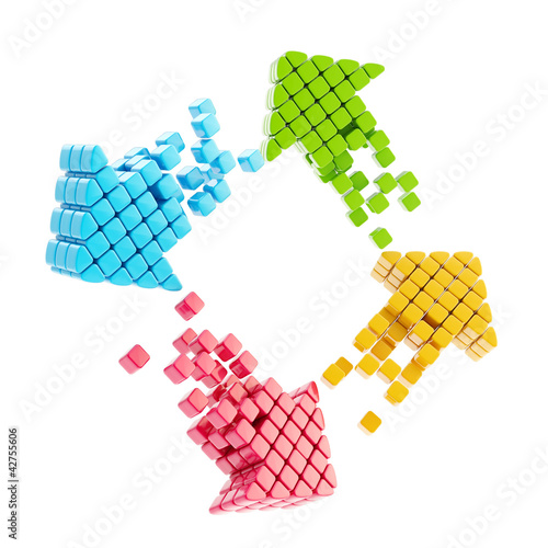 Four step plan as arrow com...