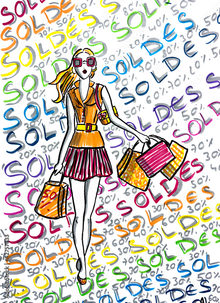 dessin d'enfant des soldes dessin d'enfant des soldes