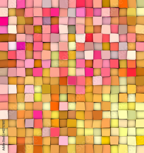 abstract 3d gradient backdrop cubes in happy fruity colors © johnjohnson