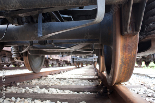 train wheel and rail