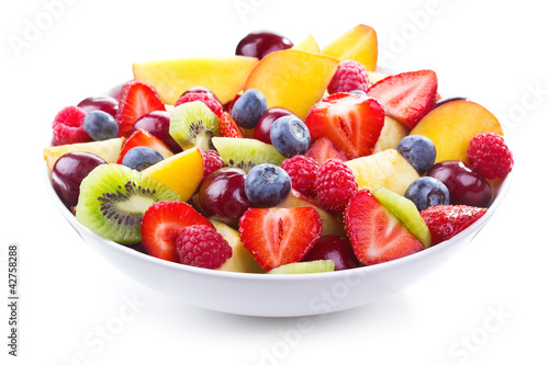 salad with fresh fruits and berries